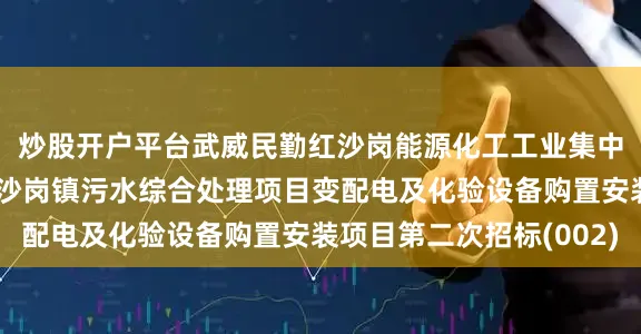炒股开户平台武威民勤红沙岗能源化工工业集中区管理委员会民勤红沙岗镇污水综合处理项目变配电及化验设备购置安装项目第二次招标(002)